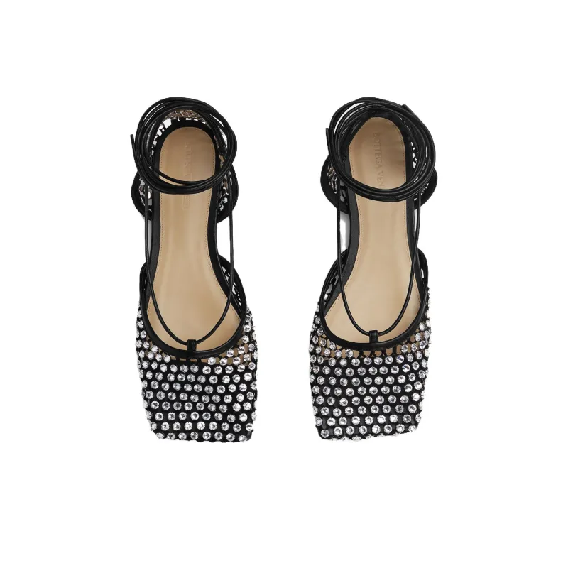 Bottega Veneta Stretch Casual Single Shoes Women's Black-4