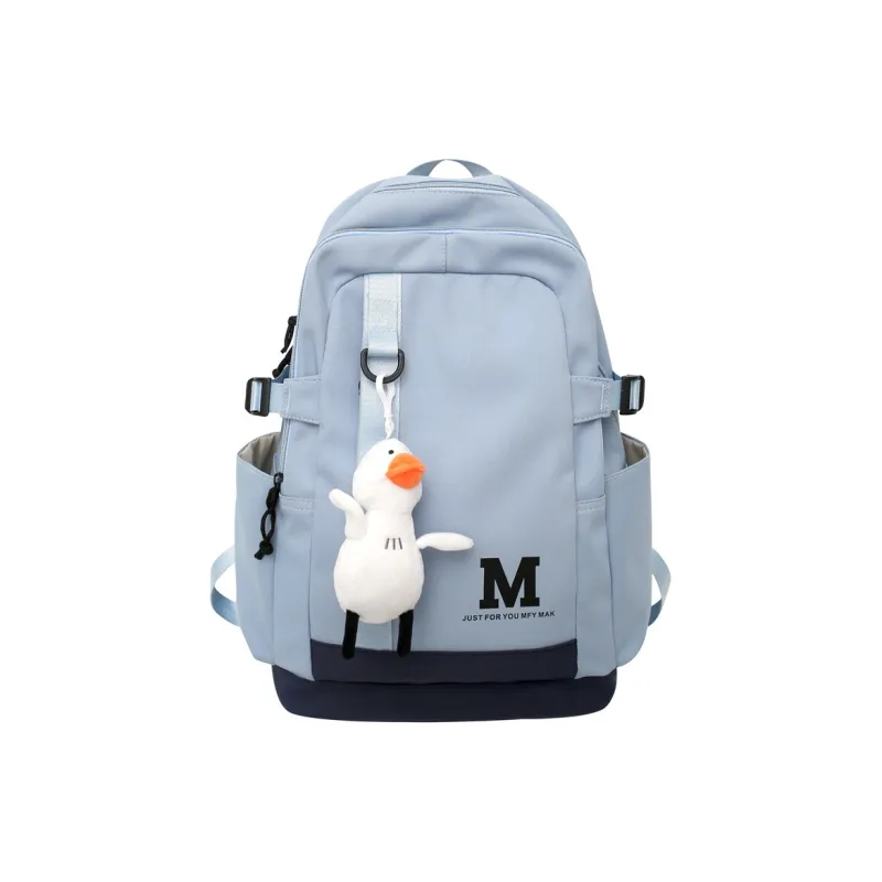 Travel Nylon Backpack Regular Unisex Black/White/Green/Blue-7