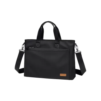 GOLF Fabric 13.3 Inch Laptop Bag Briefcase Medium Size Men's Gray/Black Color