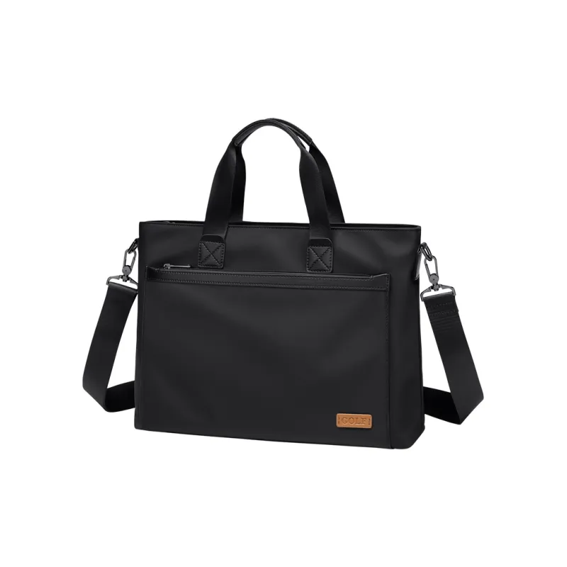 GOLF Fabric 13.3 Inch Laptop Bag Briefcase Medium Size Men's Gray/Black Color-0