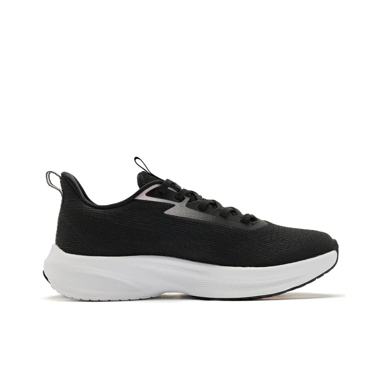QIAODAN Light Speed 4.0 Running Shoes Women's Low Top Black/Glazed Pink-1