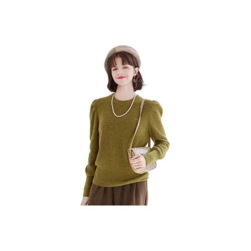 NAWAIN Sweaters Women's Mustard Yellow