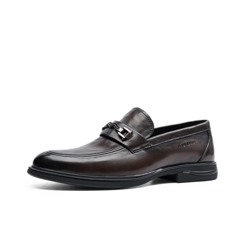 TRUMPPIPE Dress Shoes Men's Yellow Brown-1