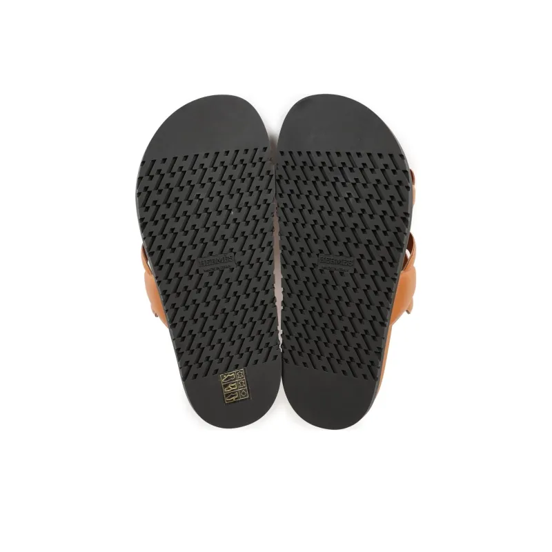 HERMES Extra Slip Resistant Stylish Sandal Women's Brown-4
