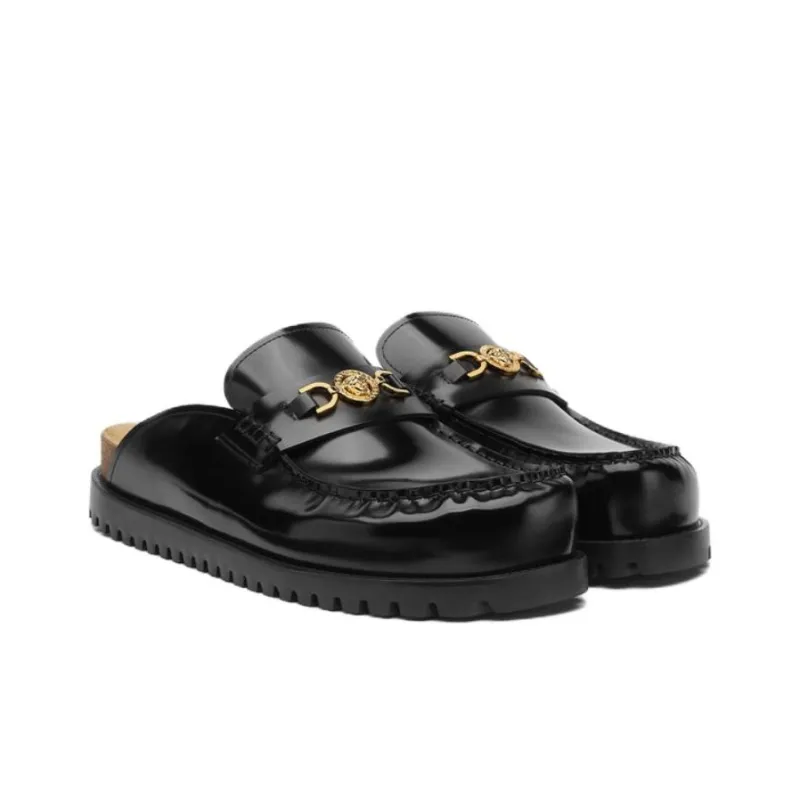VERSACE Medusa '95 Leather Mules-2