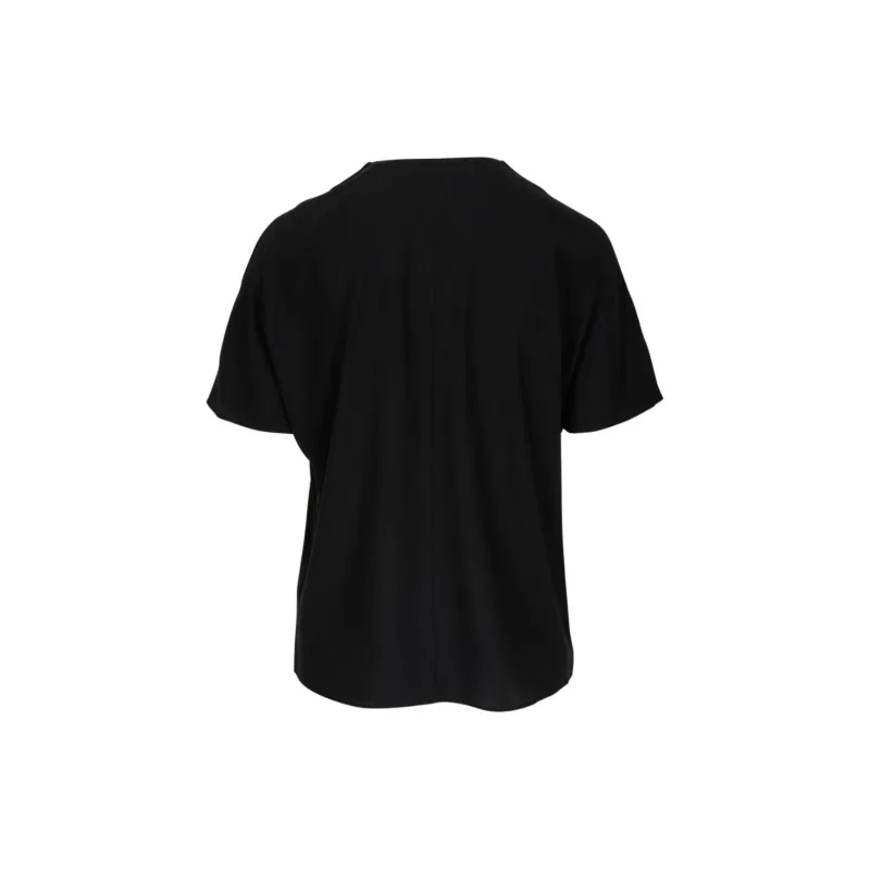 VINCE V-neck Pleat-detailing Blouse-1