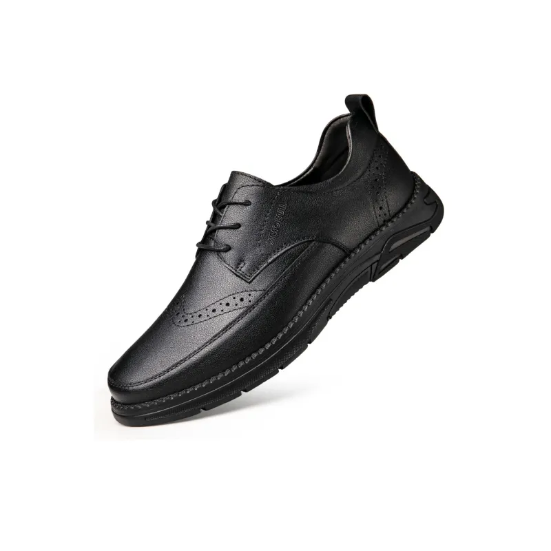 XIMO BULL Dress Shoes Men Low Top Black/Brown-3