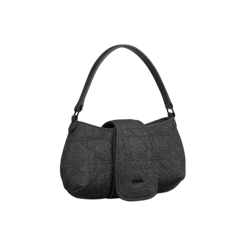DIOR Canvas Portable Crossbody Bag Shoulder Bag Kids' Black-1