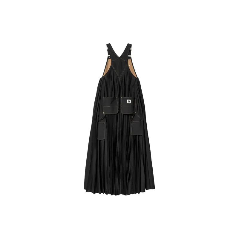 Sacai X Carharrtt Wip Women's Suiting Bonding Dress Black-1