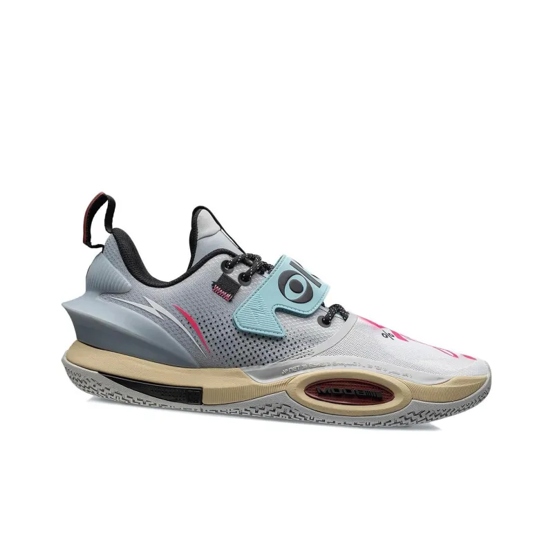 LiNing All City 10 V2 Wade Dreamer Collection Anti Slip And Wear Resistant Rebound Low Top Basketball Shoes Men's White-1