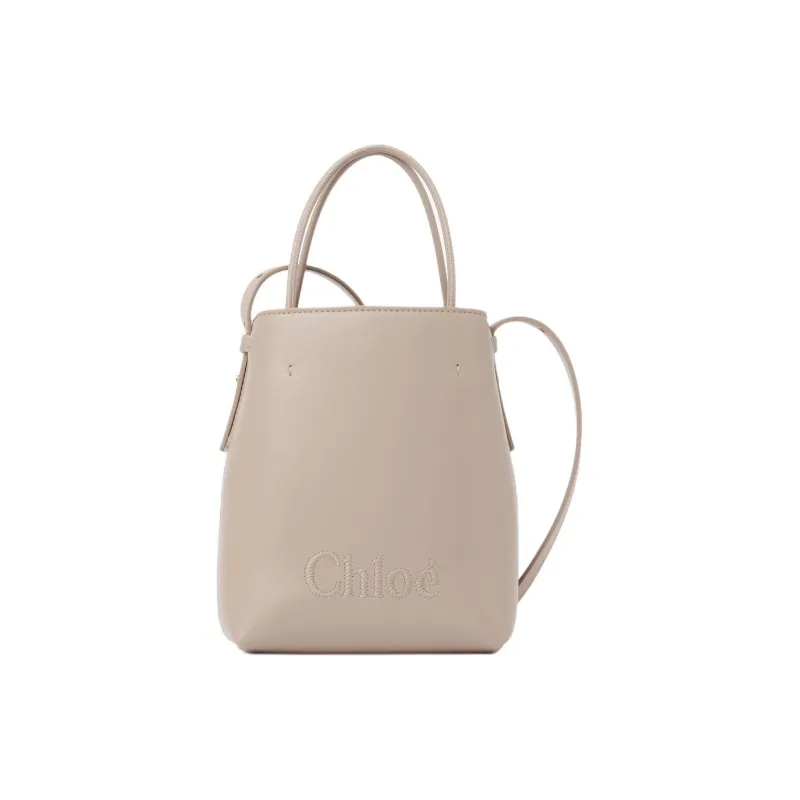 Chloe Calfskin Tote Bag, Shopping Bag, Handbag, Shoulder Bag, Crossbody Bag Micro Women's Nomadic Beige-0
