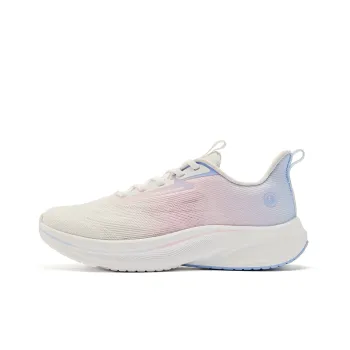 QIAODAN Light Speed 4.0 Breathable Lightweight Low Top Sprint Running Shoes Women's White Blue