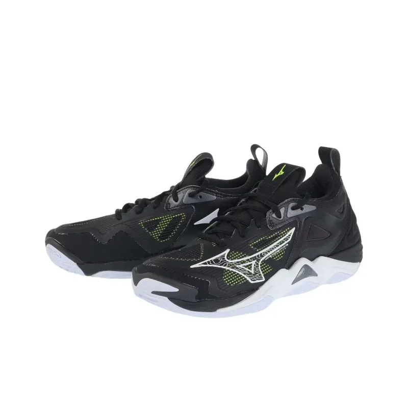 Mizuno Wave Momentum 3 'Black White'-2