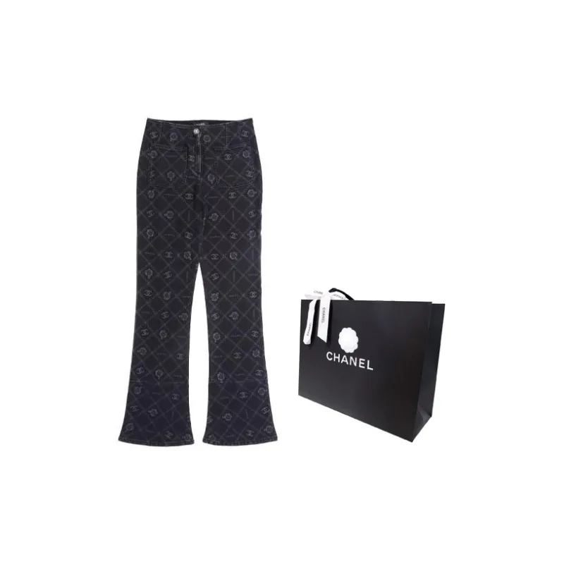 CHANEL Jeans Women's Black-2