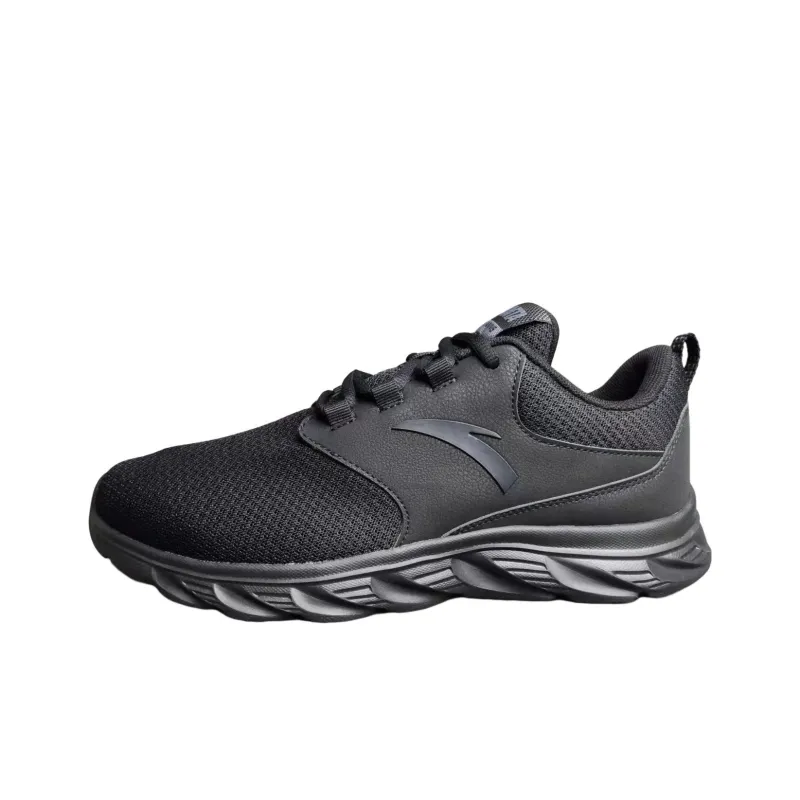 Anta Running Collection Cushioning Anti Slip And Wear Resistant Low Top Running Shoes Men's Black-0
