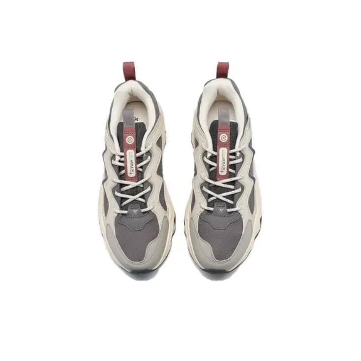 XTEP Lightning 3.0 Low Top Chunky Sneakers Men's Gray-1