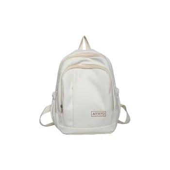 Banyanu Nylon Backpack Regular Unisex Ecru/Black/Pink/Light Yellow/Light Green/Light Blue