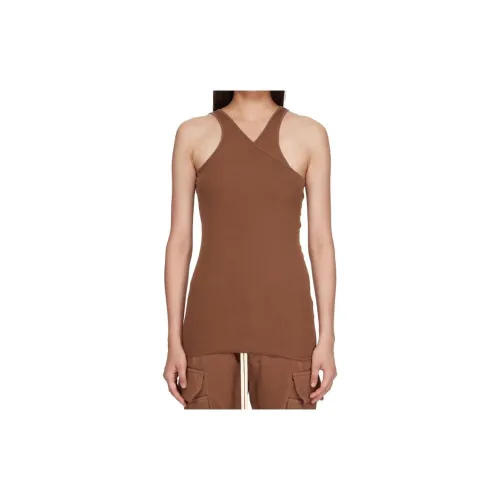 Rick Owens DRKSHDW Tank Tops Women's Khaki Brown