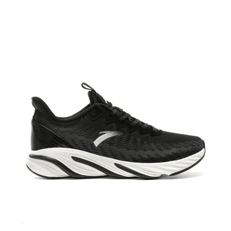 Anta Running Collection Slip Resistant Breathable And Warm Low Top Running Shoes Men's Black Gray-1