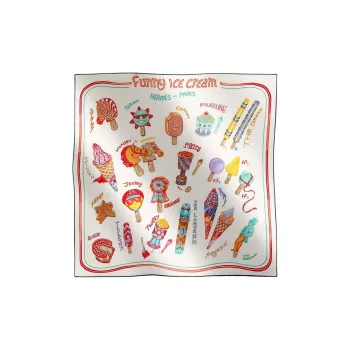 HERMES Silk Scarves Women's White