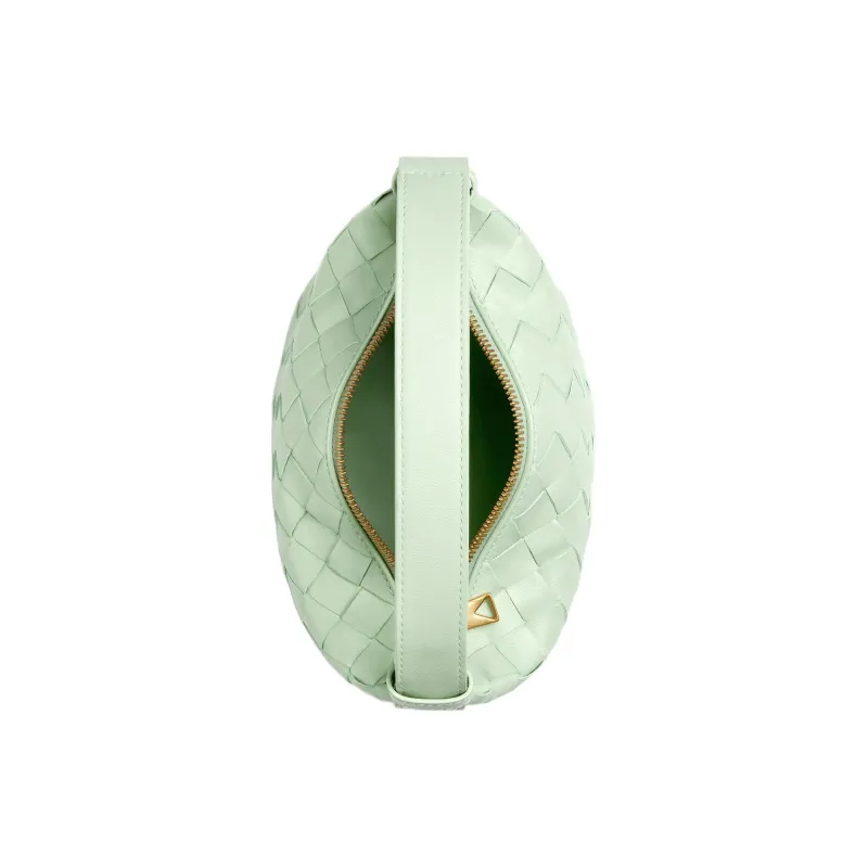 Bottega Veneta Cow Leather Handbag Women's Fresh Mint Green-2