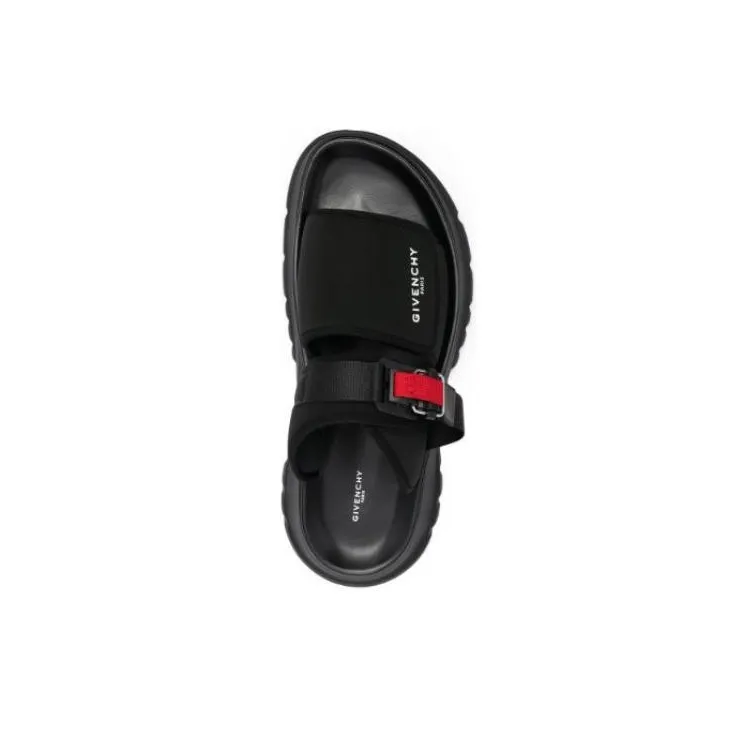 Givenchy Rubber Sole Abrasion Resistant Slide Slippers Men's Black-4