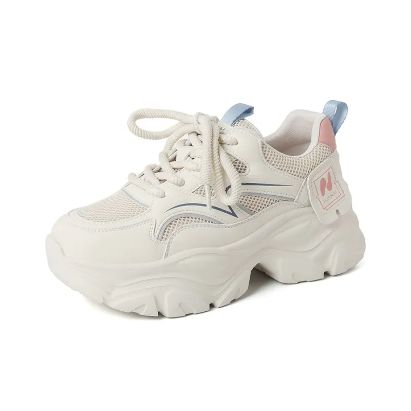HUANAI Wear-Resistant Low-Top Chunky Sneakers Women's-4