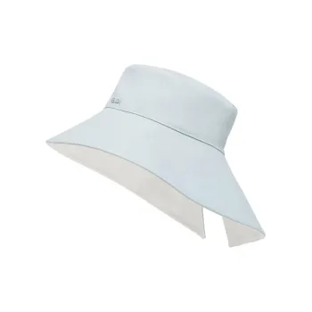FENDI Cotton Bucket Hats Unisex Light Blue