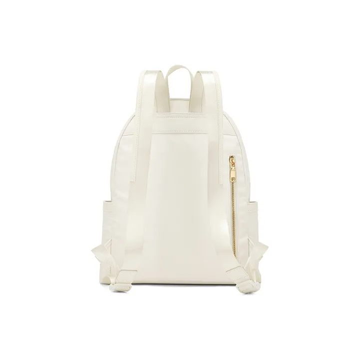 MAKEUP KITTEN Nylon Fabric Backpack Regular Unisex Ecru-3