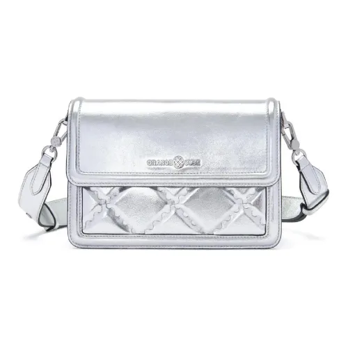 ORANGE CUBE Shoulder Bags Silver