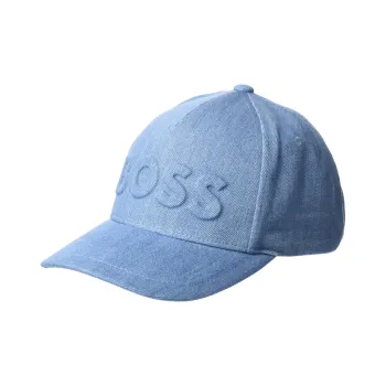 HUGO BOSS Cotton Baseball Caps Men's Blue