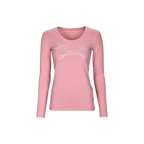 GUESS T-Shirts Women's Pink