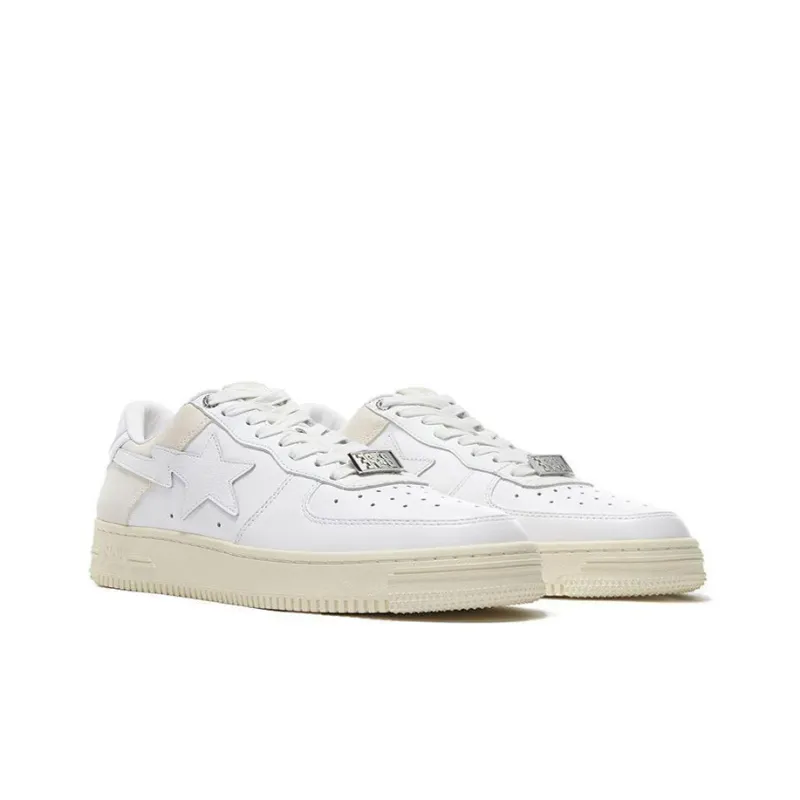 A BATHING APE STA Stylish Skateboarding Shoes Men's Cloud White-3