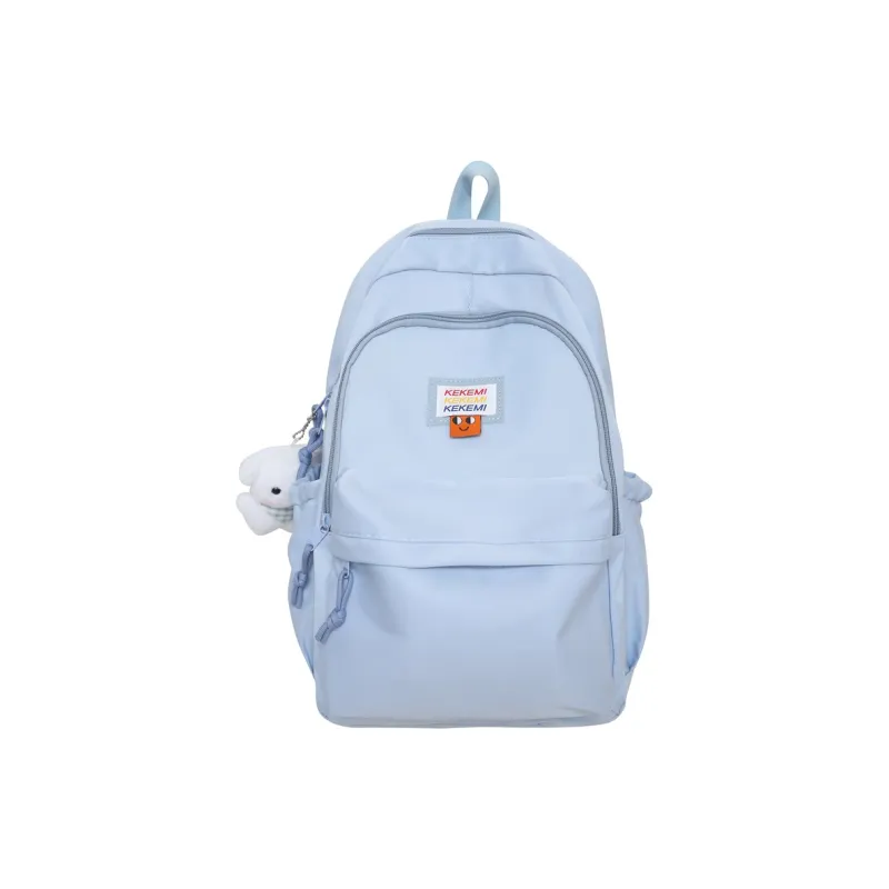 FAMAN Nylon Backpack Unisex Black/Blue/Yellow/Pink/Ecru-11