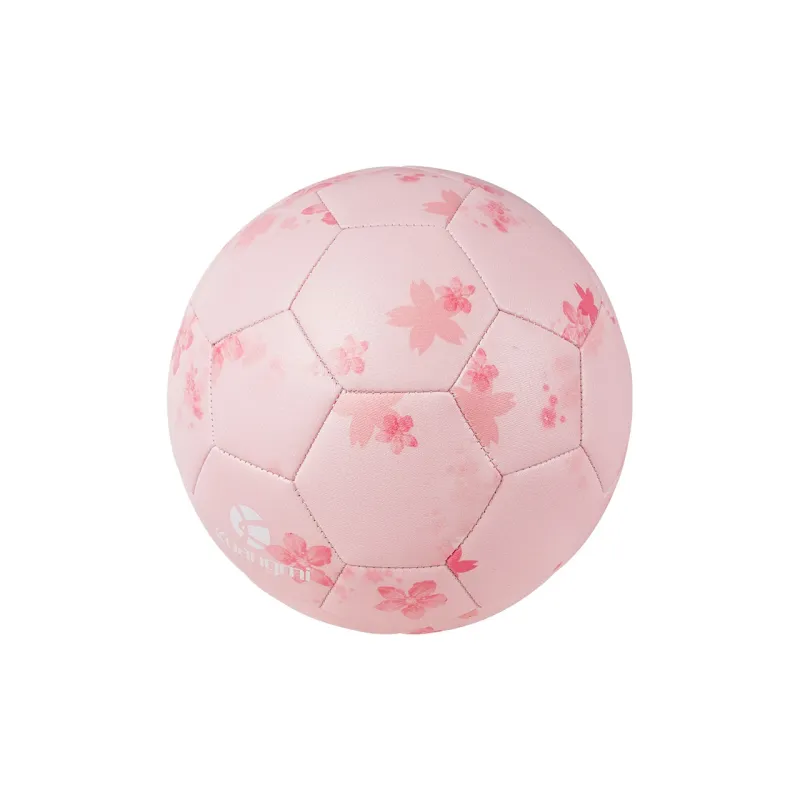 Kuangmi Size 5 Soccer PU Machine Stitched Soccer Ball Unisex Pink-8