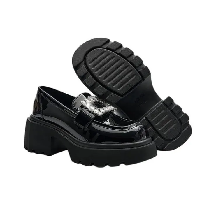 EBLAN Loafers 6.5cm Women's Black-4