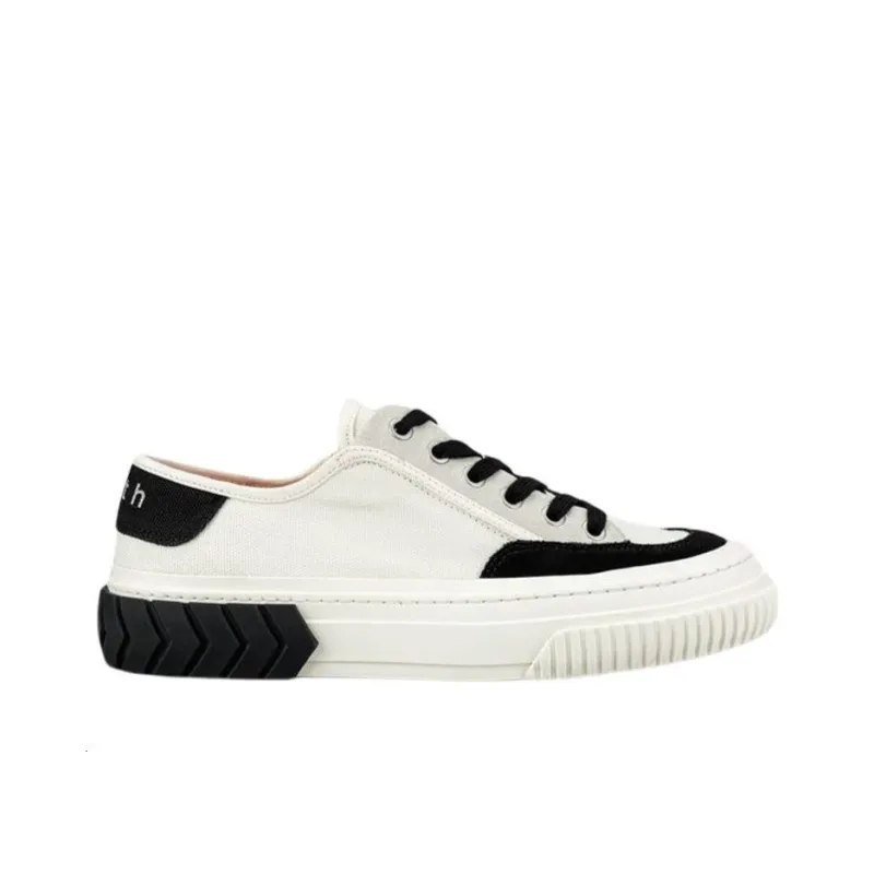 Both Tyres Low Top Stylish Skateboarding Shoes Men's White-1