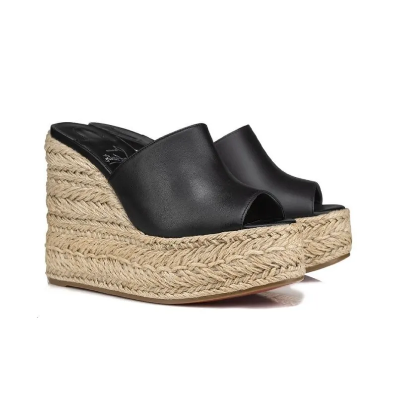 CL LUBOTING Slide Slippers Women's Black-2