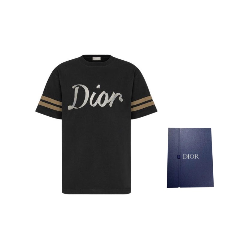 Mens black dior t shirt best sale