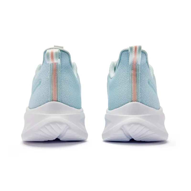 QIAODAN Light LITE Breathable Lightweight Low Top Running Shoes Women's White Blue-4