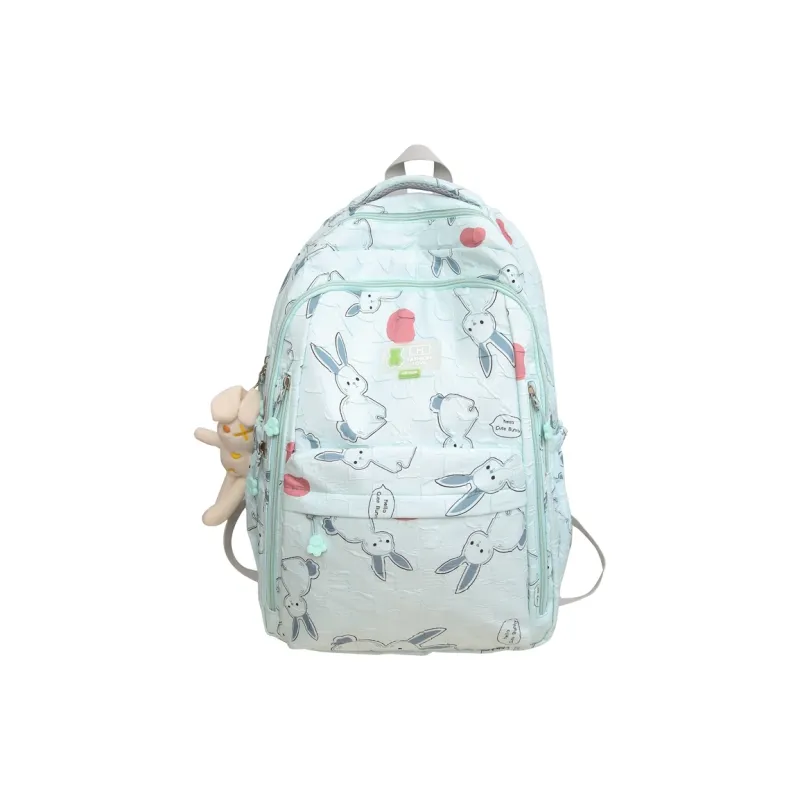 FAMAN Nylon Rabbit Backpack Regular Women's Black/Green/Blue/Pink/White/Purple-7