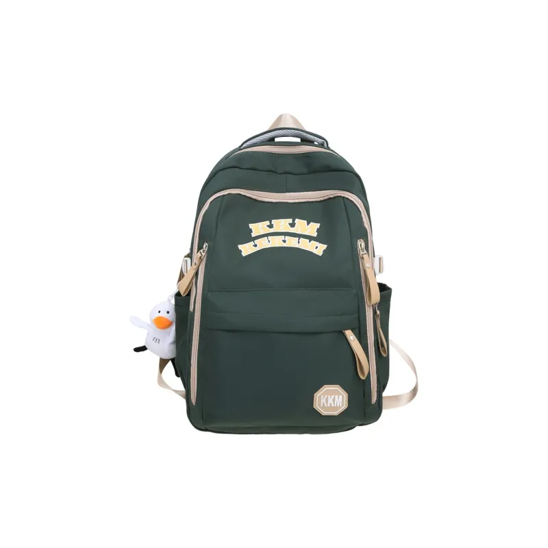 FAMAN Nylon Backpack Women's Black/Green/White/Blue/Red-9