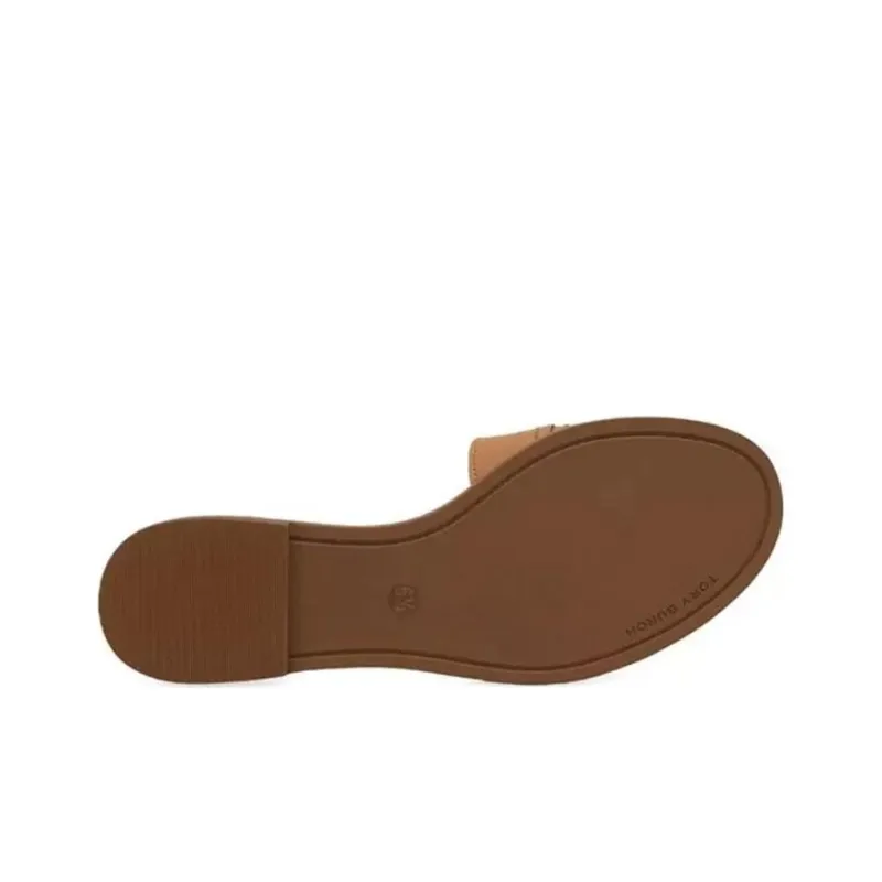 TORY BURCH Slide Slippers Women's Brown-4