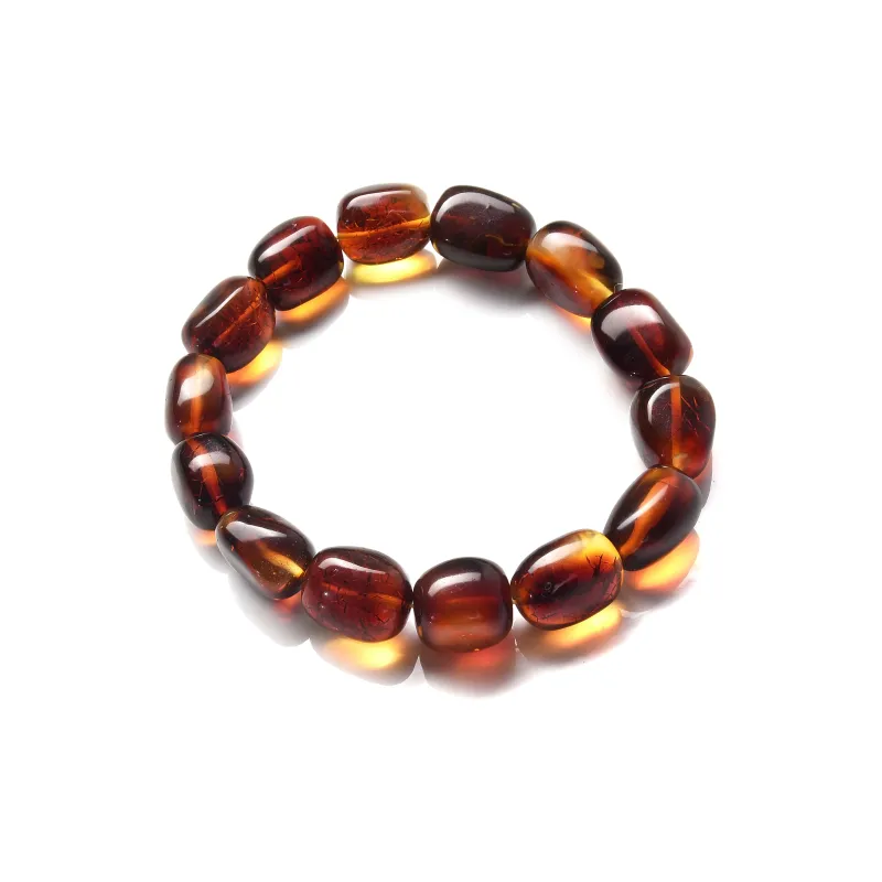 Abby's Wonderland Amber/Beeswax Fine Jade Bracelets Unisex-2