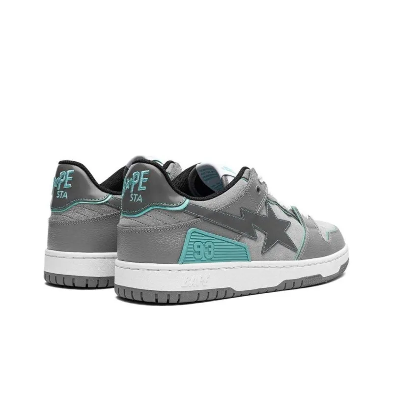 BAPE A BATHING APE Bape SK8 Sta Grey Turquoise-4