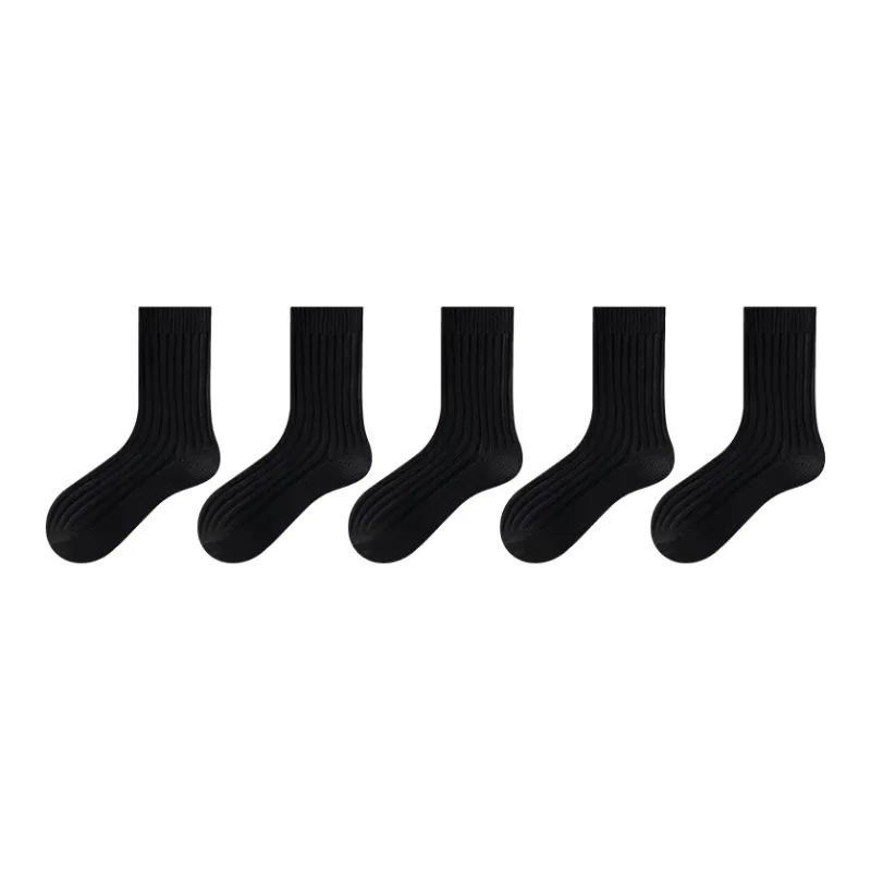 MIIOW Mid Calf Socks Men's 5 Pack-35