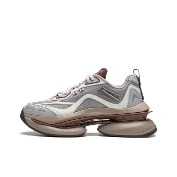LiNing Project* Ethereal Space Cushioning Anti Slip And Wear Resistant Low Top Casual Shoes Women's Gray White