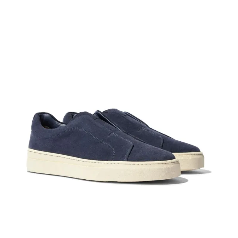 SCAROSSO Luca Slip on Suede Sneakers-3