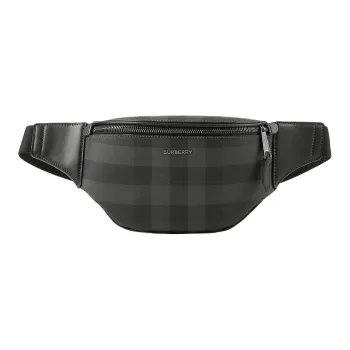 Burberry Thermoplastic Polyurethane Fanny Pack Mini Men's Charcoal