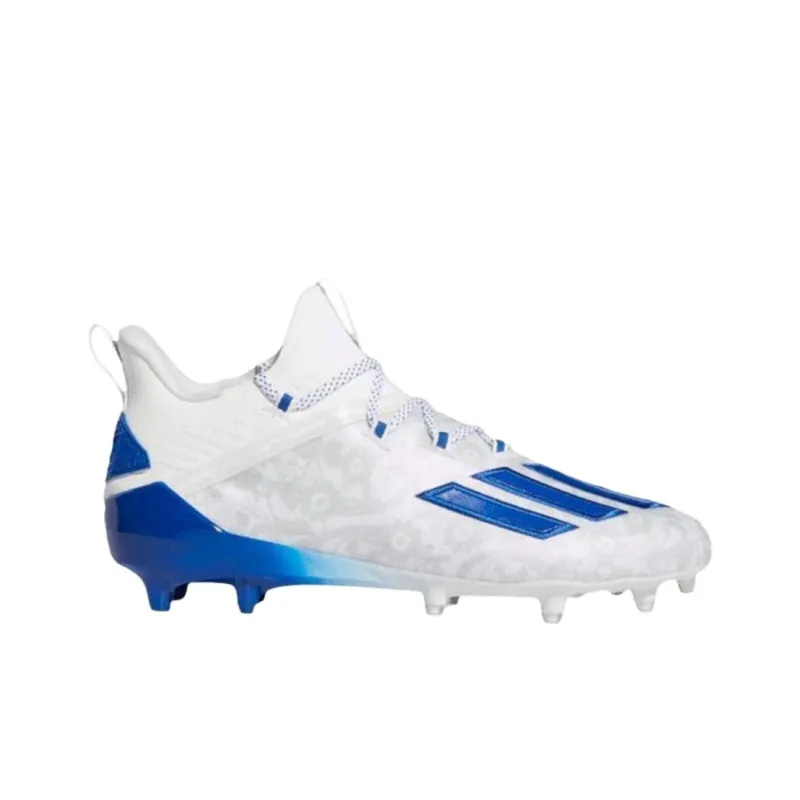 Adidas Adizero New Reign Cushioning Wear-Resistant Soccer Shoes Men's Blue White-1